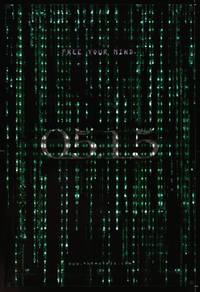 9m390 MATRIX RELOADED teaser 1sh '03 Keanu Reeves, Carrie-Anne Moss, free your mind!