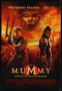 9m416 MUMMY: TOMB OF THE DRAGON EMPEROR DS 1sh '08 Brendan Fraser and Jet Li, cool image!