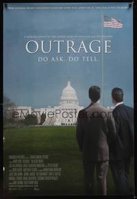 9m441 OUTRAGE int'l DS 1sh '09 Kirby Dick political documentary, do ask, do tell!