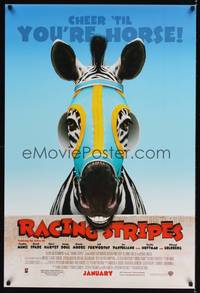 9m457 RACING STRIPES advance DS 1sh '05 wacky image of racing zebra, cheer 'til you're horse!