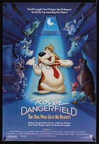 9m477 ROVER DANGERFIELD 1sh '91 Rodney Dangerfield as cartoon dog who gets no respect!