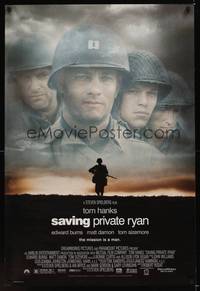 9m479 SAVING PRIVATE RYAN DS 1sh '98 Steven Spielberg, Tom Hanks, Tom Sizemore, Matt Damon!