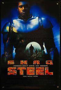 9m044 STEEL signed 1sh '97 by Shaquille O'Neil, heroes don't come any bigger!