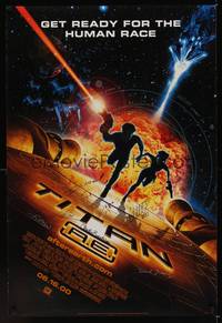 9m047 TITAN A.E. style B DS advance signed 1sh '00 by Fox animation team, Bluth directed sci-fi!