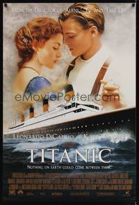 9m556 TITANIC style B int'l DS revised 1sh '97 Leonardo DiCaprio, Kate Winslet, by James Cameron!
