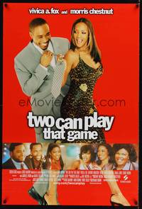 9m567 TWO CAN PLAY THAT GAME DS 1sh '01 full-length sexy Vivica A. Fox & Morris Chestnut!