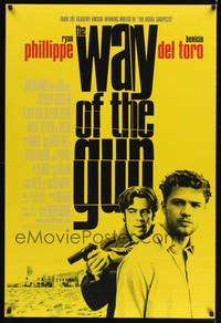 9m585 WAY OF THE GUN DS 1sh '00 cool imgae of Ryan Phillippe and Benicio Del Toro!