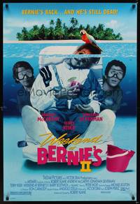9m589 WEEKEND AT BERNIE'S 2 1sh '93 wacky image of Bernie underwater!