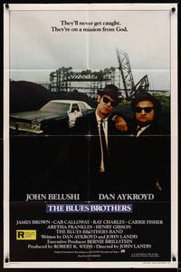 9p102 BLUES BROTHERS int'l 1sh '80 John Belushi & Dan Aykroyd are on a mission from God!