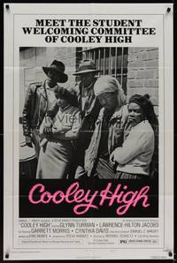 9p170 COOLEY HIGH style B 1sh '75 meet the student welcoming committee!