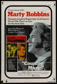 9p173 COUNTRY MUSIC 1sh '72 Marty Robbins, Barbara Mandrell, Grand Ole Opry!