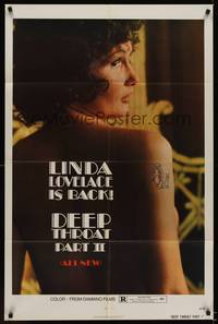 9p196 DEEP THROAT II 1sh '74 Linda Lovelace is back, Harry Reems!