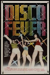 9p202 DISCO FEVER 1sh '78 sexy dancing disco girls!
