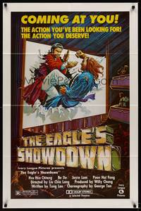 9p215 EAGLE'S SHOWDOWN 1sh '70s cool art, the action you've been looking for that you deserve!