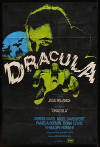 9p210 DRACULA English 1sh '73 art of vampire Jack Palance reaching out to get you!