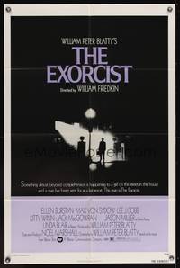 9p228 EXORCIST 1sh '74 William Friedkin, Max Von Sydow, William Peter Blatty horror classic!