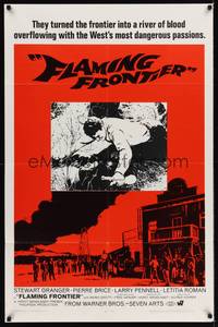 9p246 FLAMING FRONTIER 1sh '68 Old Surehand, Stewart Granger, German western!