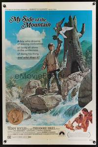 9p528 MY SIDE OF THE MOUNTAIN 1sh '68 a boy who dreams of leaving civilization to do his thing!