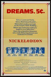 9p548 NICKELODEON 1sh '76 Ryan O'Neal, Burt Reynolds, Tatum O'Neal, Brian Keith, Dreams, 5 cents!
