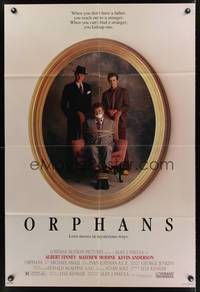 9p594 ORPHANS 1sh '87 directed by Alan Pakula, Albert Finney, Matthew Modine