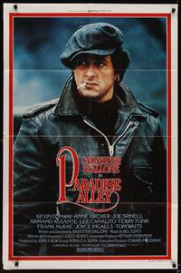 9p607 PARADISE ALLEY style E 1sh '78 cool close-up of director & star Sylvester Stallone!