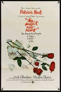 9p828 SUBJECT WAS ROSES 1sh '68 Martin Sheen, Patricia Neal, a story of three strangers!
