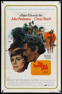9p848 TAMARIND SEED 1sh '74 close-up art of lovers Julie Andrews & Omar Sharif!
