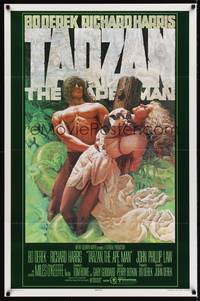 9p853 TARZAN THE APE MAN advance 1sh '81 directed by John Derek, Richard Harris, Bo Derek!