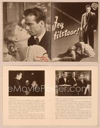 9r497 I CONFESS Danish program '53 Hitchcock, different image of Montgomery Clift & Anne Baxter!
