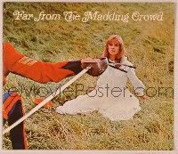9r349 FAR FROM THE MADDING CROWD English program '68 Julie Christie, Terence Stamp, Schlesinger