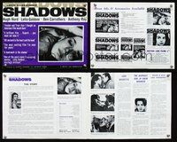 9r020 SHADOWS English pressbook '61 John Cassavetes beatnik counter-culture movie!