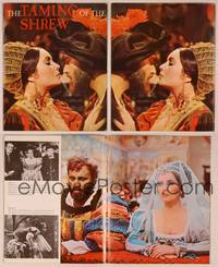 9r361 TAMING OF THE SHREW English program '67 different c/u of Elizabeth Taylor & Richard Burton!