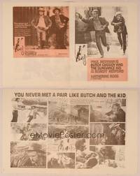 9r071 BUTCH CASSIDY & THE SUNDANCE KID herald '69 Paul Newman, Robert Redford, Katharine Ross