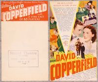9r078 DAVID COPPERFIELD herald '35 W.C. Fields stars as Micawber in Charles Dickens' classic story
