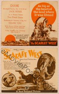 9r134 SCARLET WEST herald '25 Clara Bow, as big as the heart of the land where it was filmed!