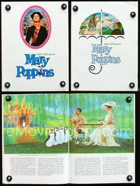 9r033 MARY POPPINS story book '64 Julie Andrews, Dick Van Dyke, Walt Disney musical classic!