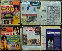 9r029 NATIONAL ENQUIRER 2 magazines '91 two issues featuring articles on Bruce Hershenson!