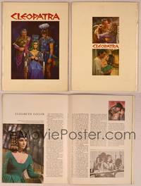 9r383 CLEOPATRA program '64 Elizabeth Taylor, Richard Burton, Rex Harrison, Terpning art!