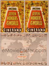 9r447 SEVEN WONDERS OF THE WORLD program '56 travelogue of the famous landmarks in Cinerama!