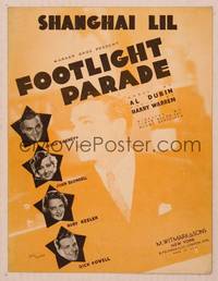 9r242 FOOTLIGHT PARADE sheet music '33 James Cagney, Joan Blondell, Ruby Keeler, Dick Powell