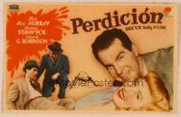 9r174 DOUBLE INDEMNITY Spanish herald '44 Billy Wilder, Barbara Stanwyck, MacMurray, different!