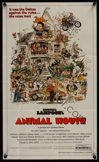 9r034 ANIMAL HOUSE special 12x20 '81 John Belushi, Landis classic, art by Rick Meyerowitz!