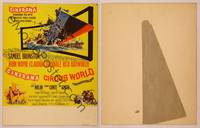 9r011 CIRCUS WORLD standee '65 different Cinerama image of ship coming out of movie screen!