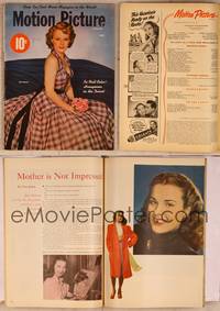 9s044 MOTION PICTURE magazine July 1948, great portrait of June Haver by Frank Powolny!