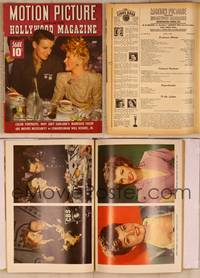 9s041 MOTION PICTURE magazine June 1943, Ginger Rogers & her new husband Private Jack Briggs!