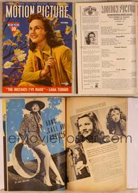 9s040 MOTION PICTURE magazine November 1941, great close portrait of smiling Deanna Durbin!