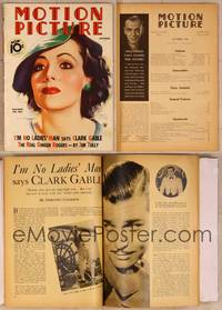9s036 MOTION PICTURE magazine October 1935, great art of pretty Dolores Del Rio by Morr Kusnet!