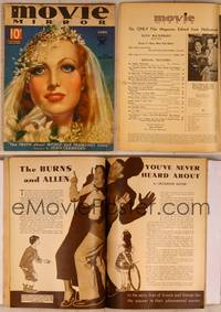 9s053 MOVIE MIRROR magazine June 1934, art portrait of bride Joan Crawford by Alice Mozert!