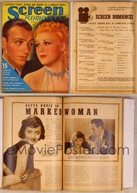 9s074 SCREEN ROMANCES magazine May 1937, art of Fred Astaire & Ginger Rogers in Shall We Dance!