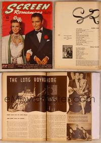 9s079 SCREEN ROMANCES magazine September 1940, art of Ginger Rogers & Ronald Colman by Earl Christy